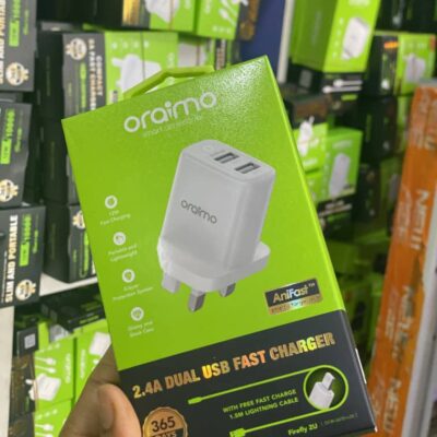 Oriamo fast charging Dual USB with lightning cable Price