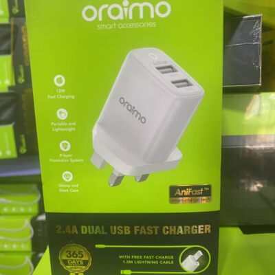 Oraimo dual USB Iphone charger